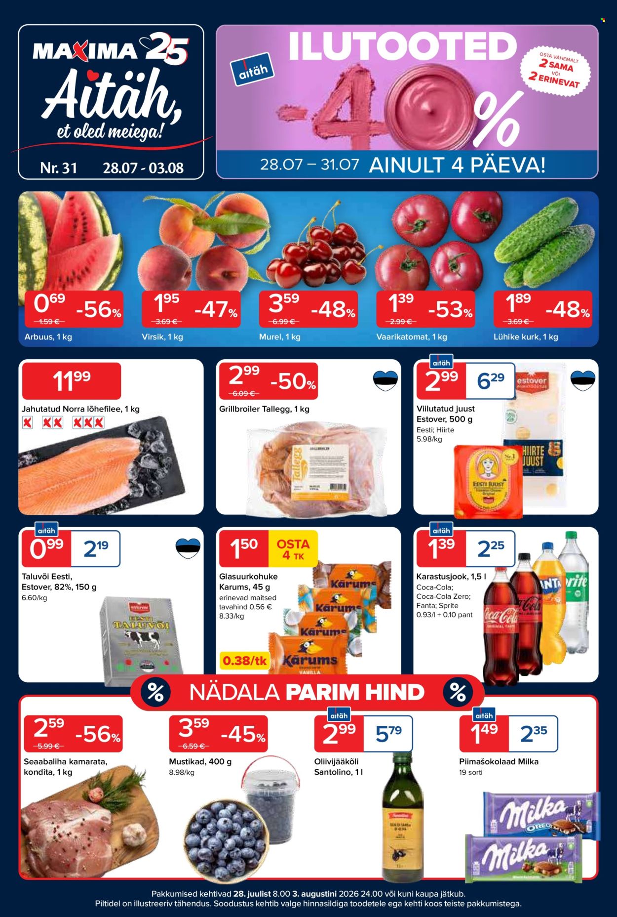 Maxima kliendileht - 28.07.2026 - 03.08.2026. Lehekülg 1