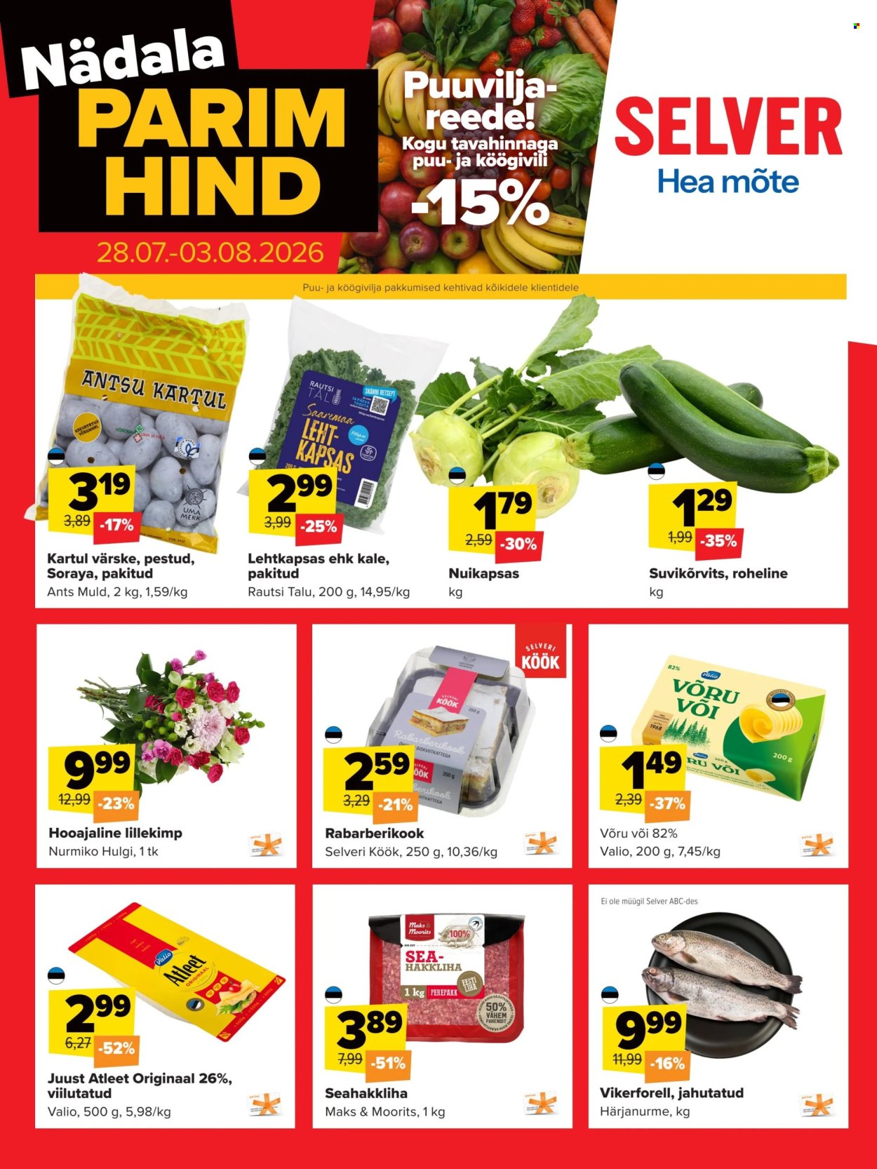 Selver kliendileht - 28.07.2026 - 03.08.2026. Lehekülg 1