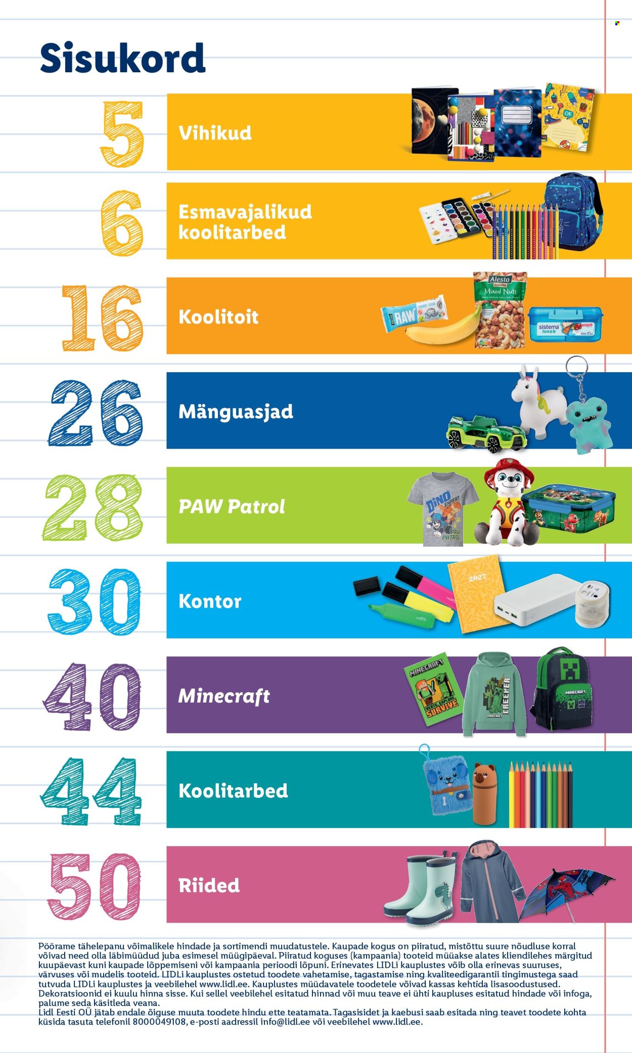 Lidl kliendileht. Lehekülg 3