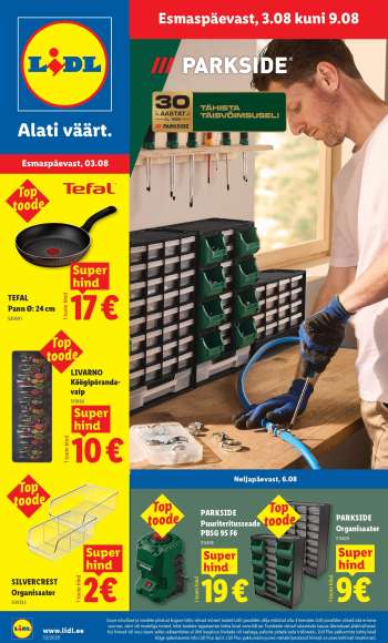 Kaupluse Lidl kliendileht - 03.08.2026 - 09.08.2026.