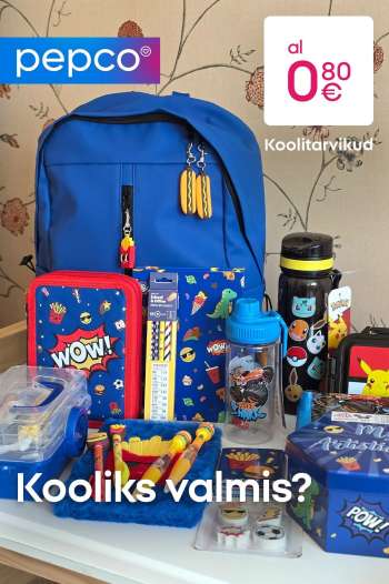 Kaupluse Pepco kliendileht.
