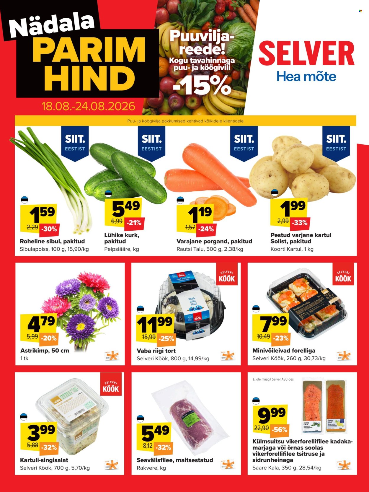 Selver kliendileht - 18.08.2026 - 24.08.2026. Lehekülg 1