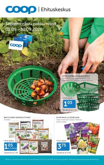 Kaupluse Coop kliendileht - 01.09.2026 - 30.09.2026.