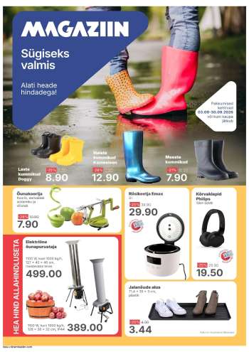 Kaupluse Magaziin kliendileht - 03.09.2026 - 30.09.2026.