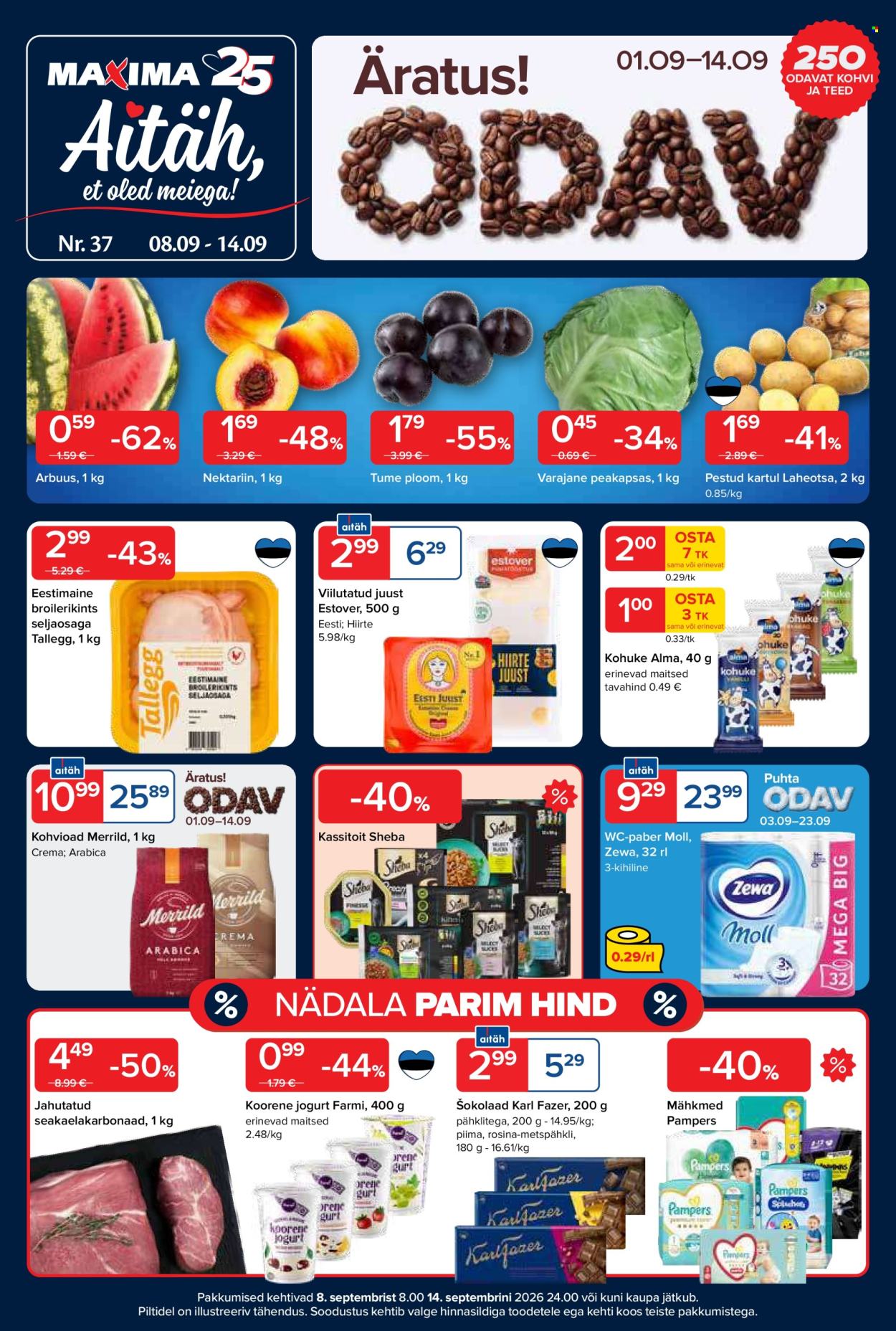 Maxima kliendileht - 08.09.2026 - 14.09.2026. Lehekülg 1