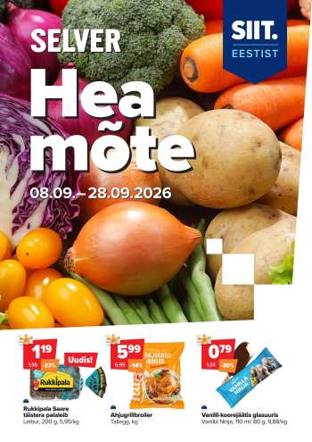 Kaupluse Selver kliendileht - 08.09.2026 - 28.09.2026.