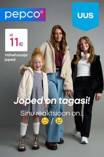 Kaupluse Pepco kliendileht - 10.09.2026 - 16.09.2026.
