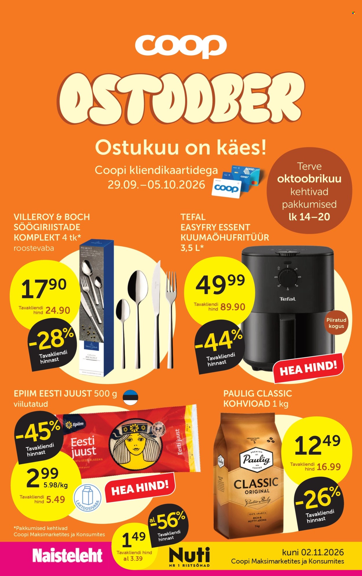 Coop kliendileht - 29.09.2026 - 05.10.2026. Lehekülg 1