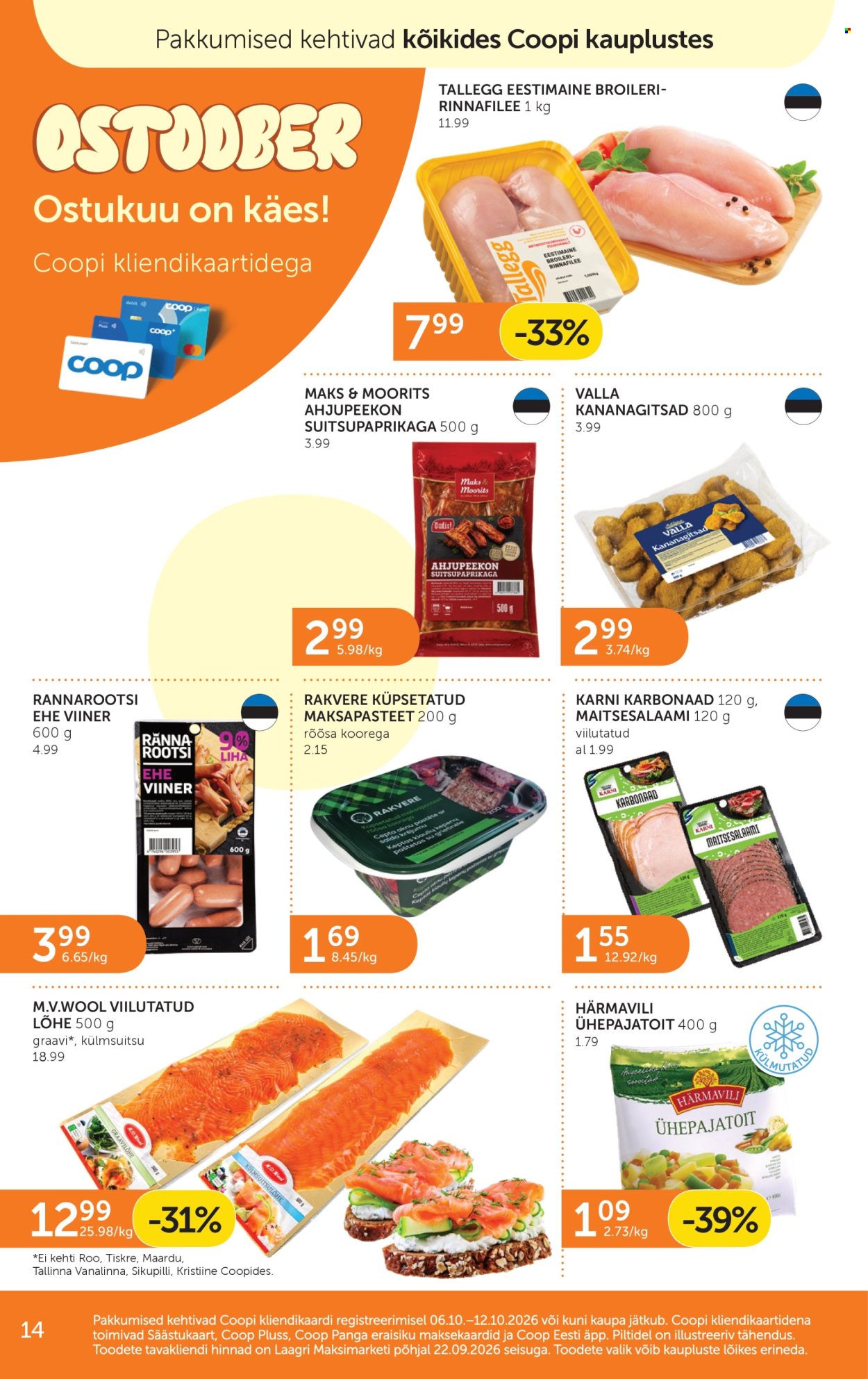 Coop kliendileht - 06.10.2026 - 12.10.2026. Lehekülg 14
