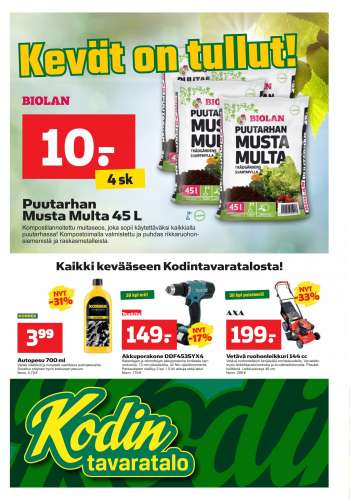 KODINTAVARATALO tarjoukset