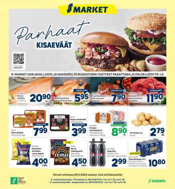 S-market tarjoukset  - 25.05.2023 - 28.05.2023.
