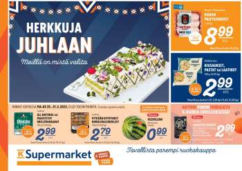 K-Supermarket tarjoukset  - 29.05.2023 - 31.05.2023.