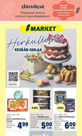 S-market tarjoukset  - 31.05.2023 - 04.06.2023.