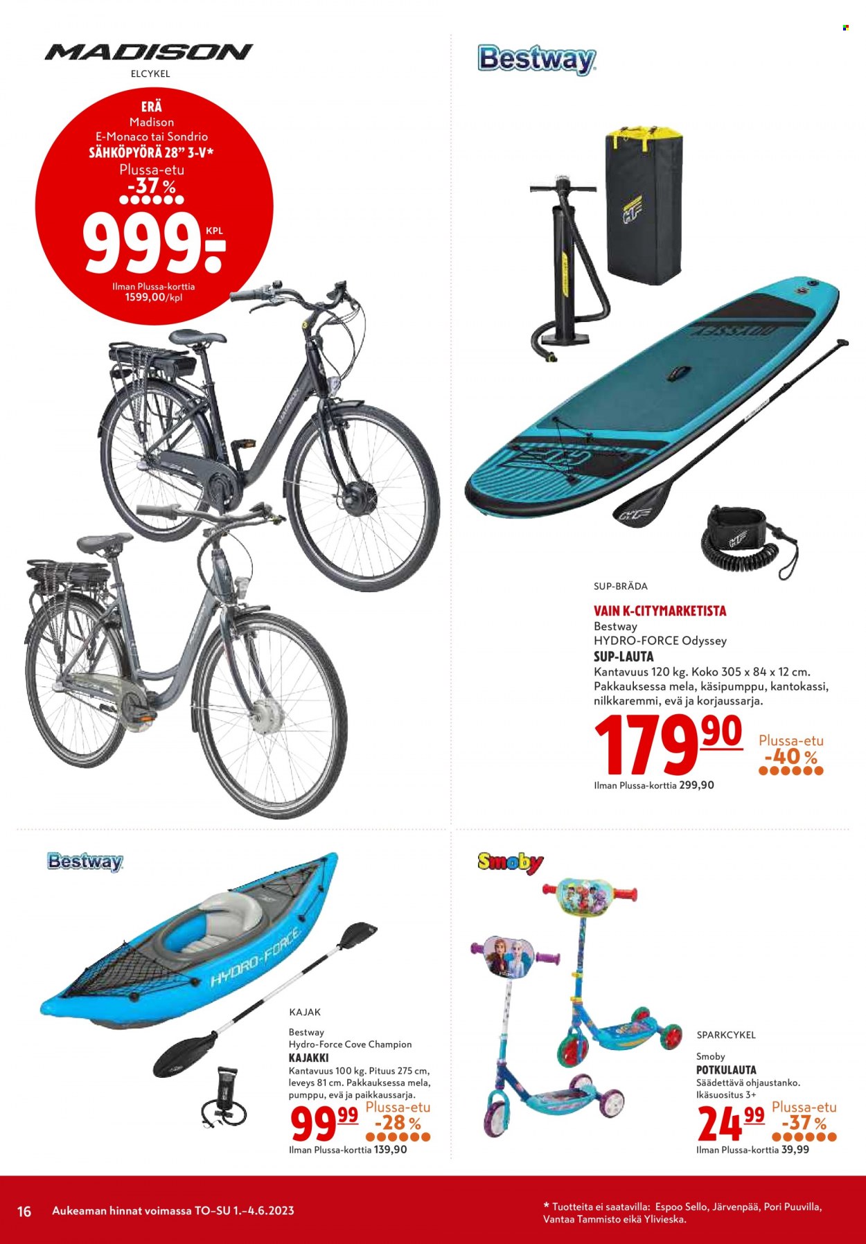 K-citymarket tarjoukset - 01.06.2023 - 04.06.2023. Sivu 16