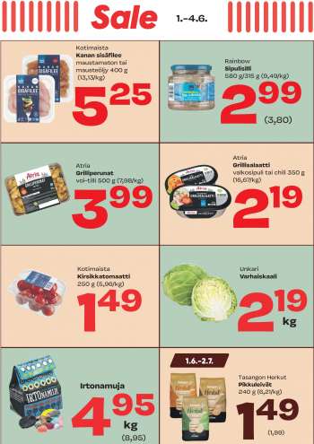 Sale tarjoukset  - 01.06.2023 - 04.06.2023.