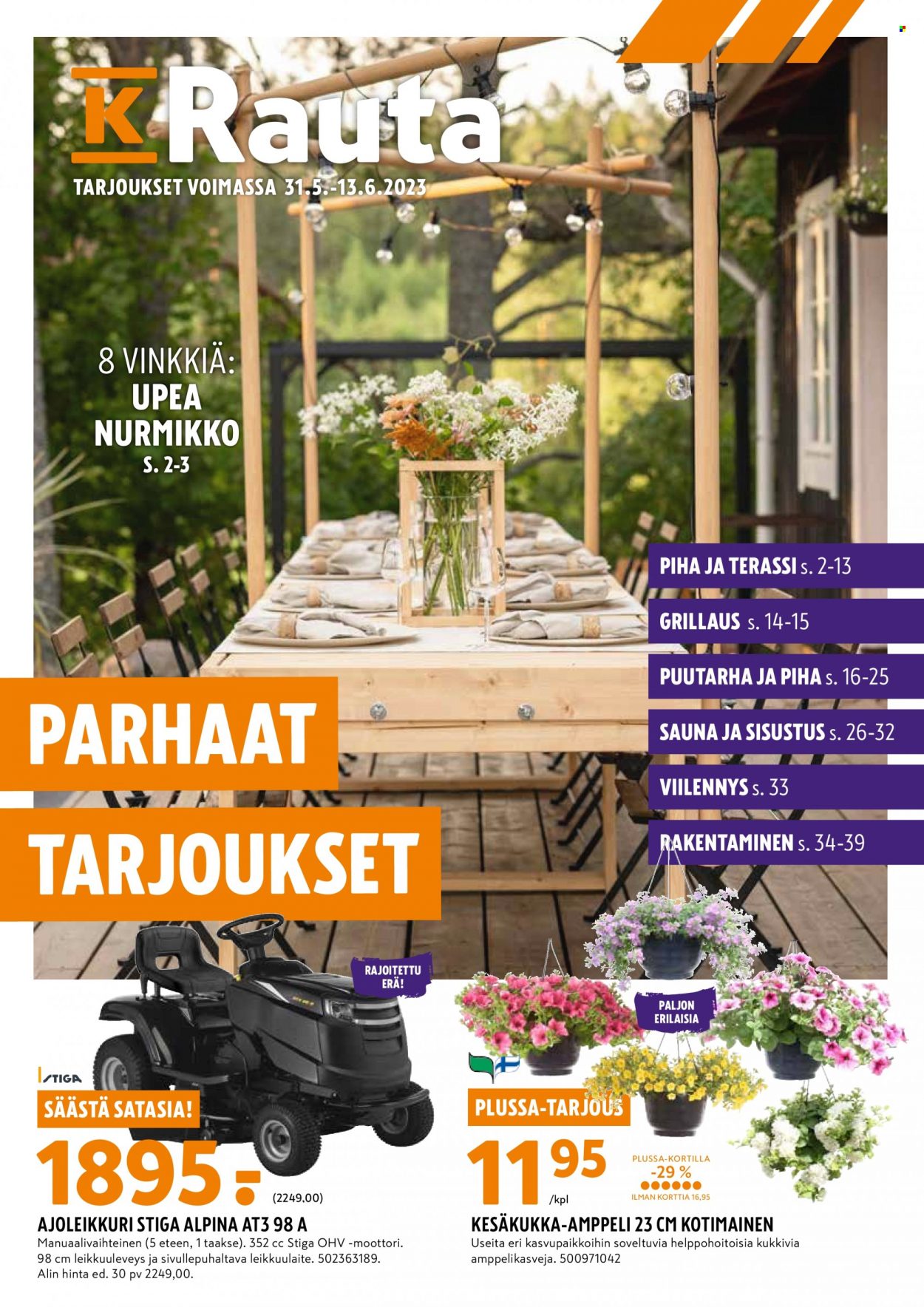 K-Rauta tarjoukset - 31.05.2023 - 13.06.2023. Sivu 1