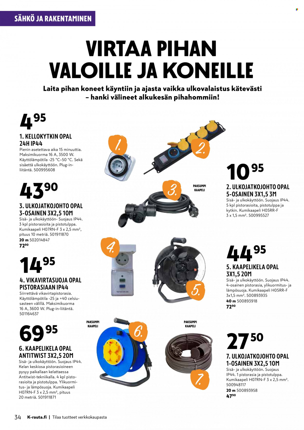 K-Rauta tarjoukset - 31.05.2023 - 13.06.2023. Sivu 34