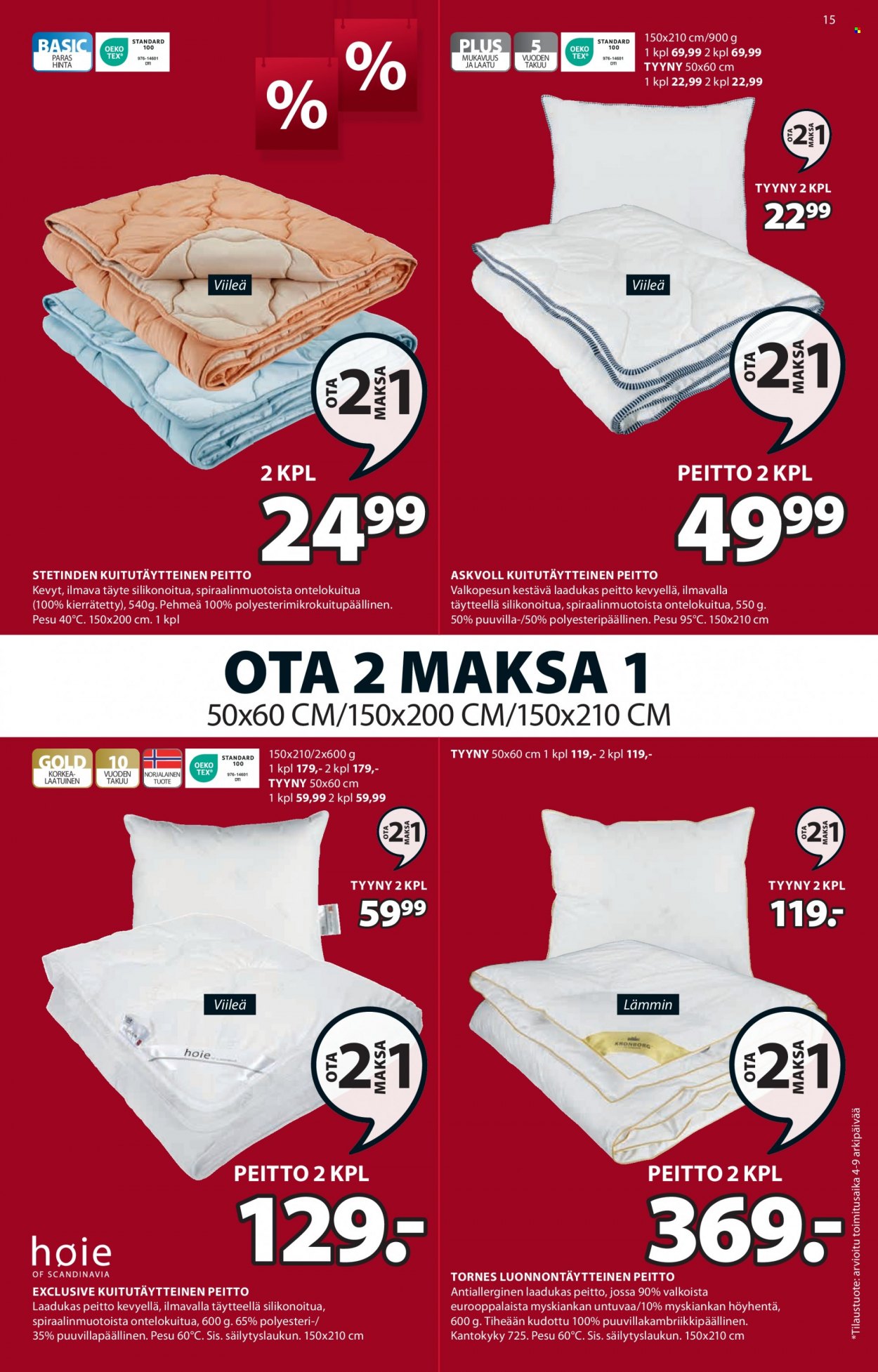 JYSK tarjoukset - 05.06.2023 - 18.06.2023. Sivu 15