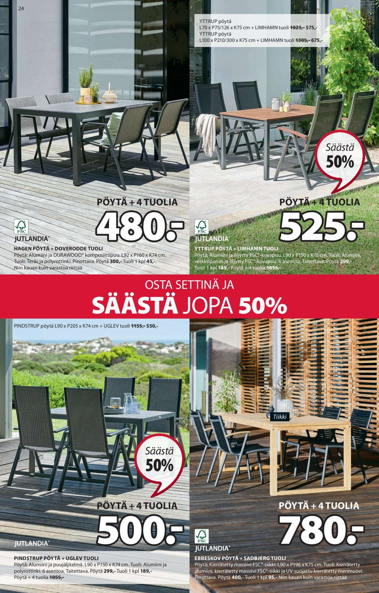 JYSK tarjoukset - 05.06.2023 - 18.06.2023. Sivu 24