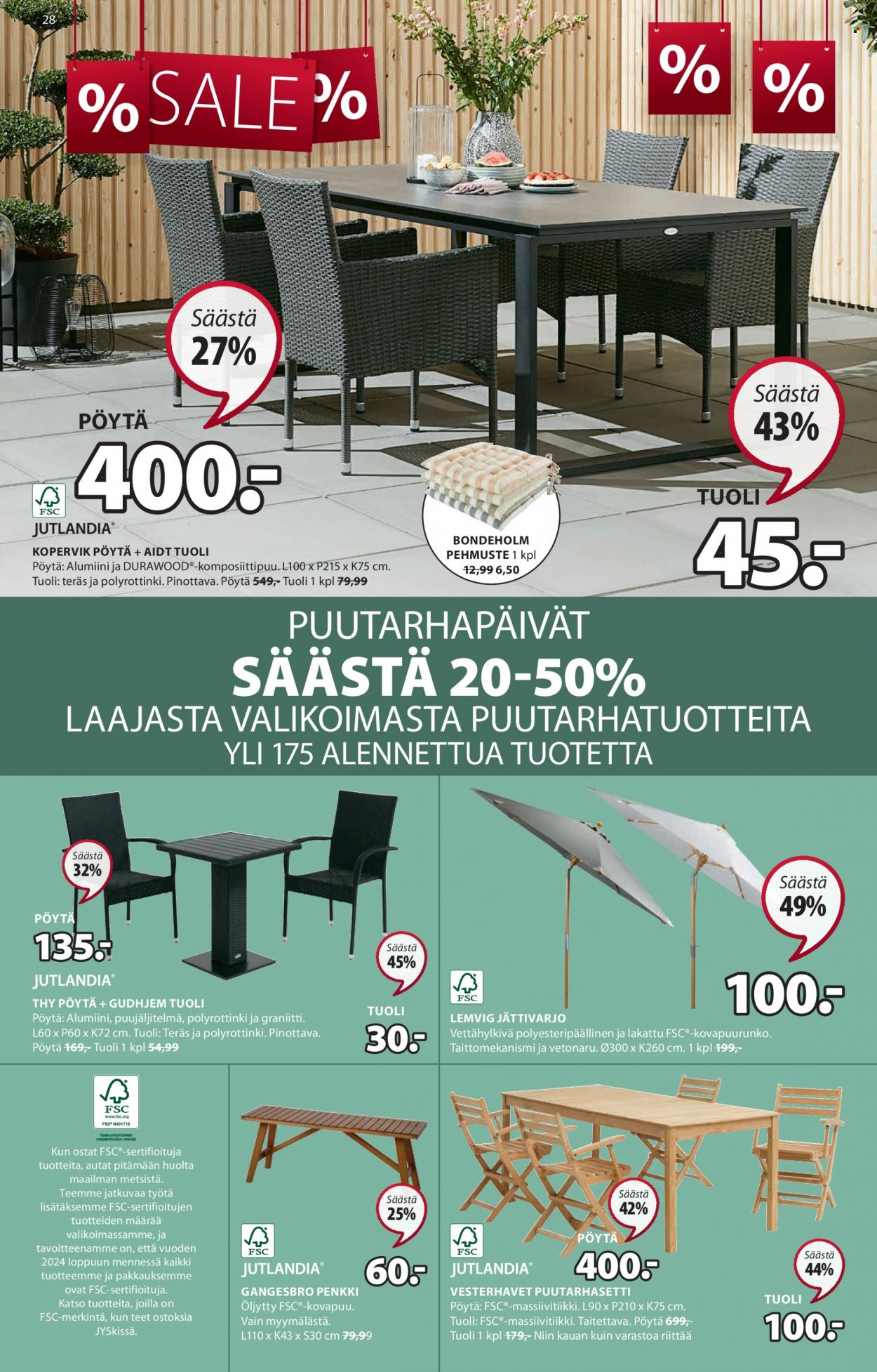 JYSK tarjoukset - 05.06.2023 - 18.06.2023. Sivu 28