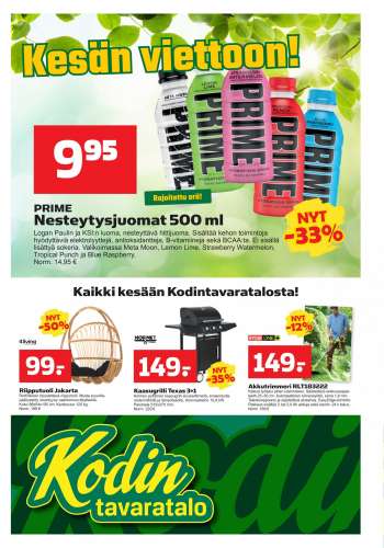 Kodintavaratalo tarjoukset  - 05.06.2023 - 14.06.2023.