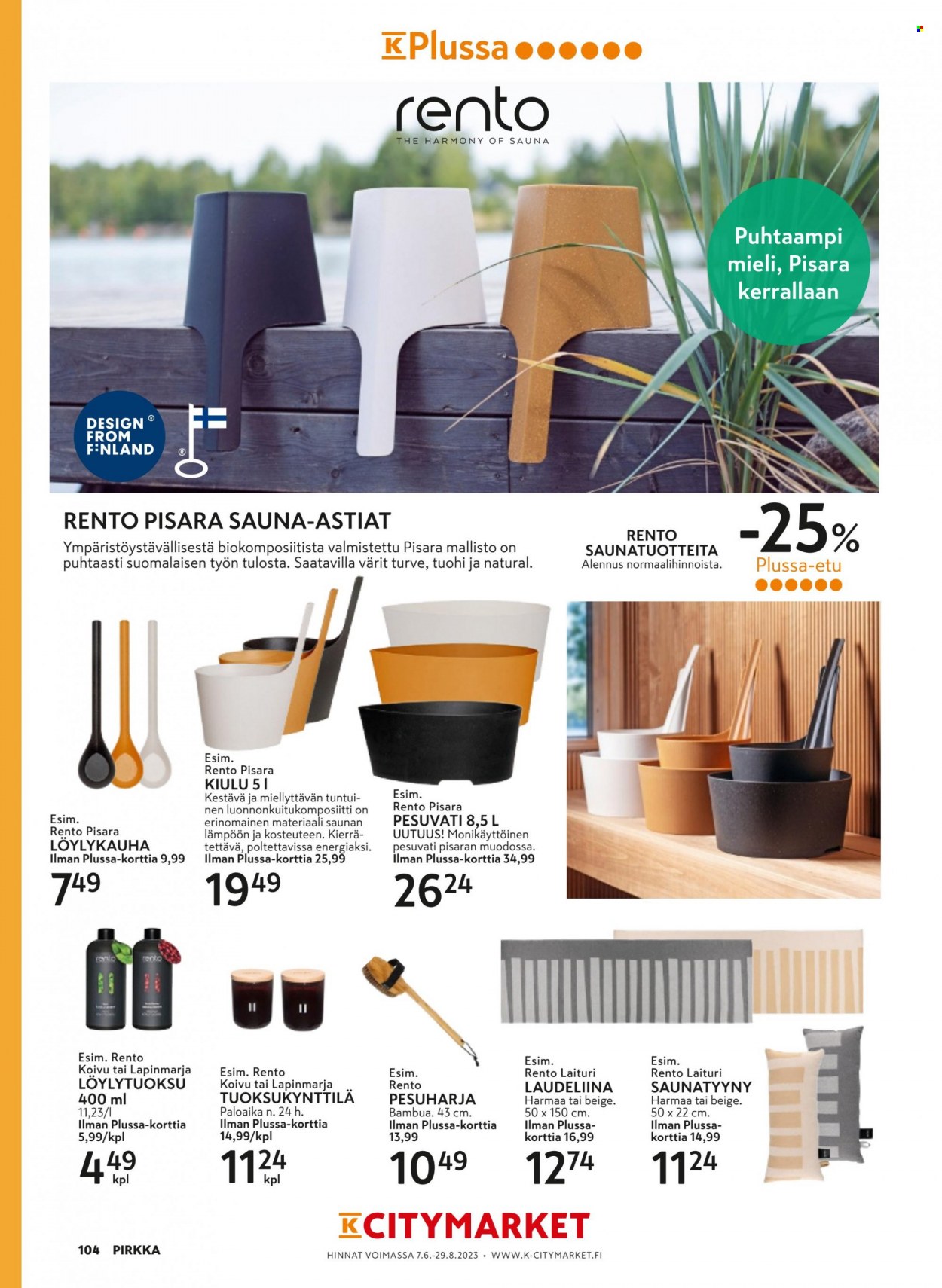 K-market tarjoukset - 07.06.2023 - 29.08.2023. Sivu 104