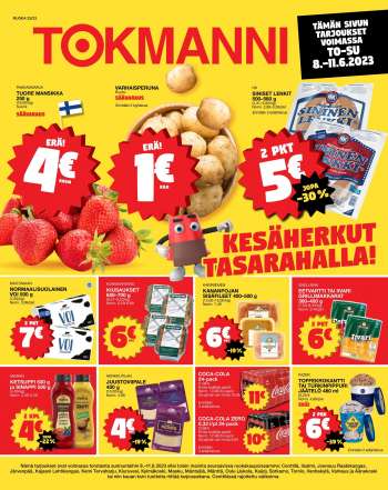 Tokmanni tarjoukset  - 08.06.2023 - 11.06.2023.