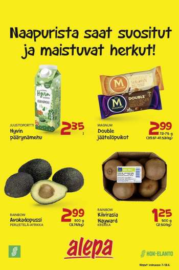 Alepa tarjoukset  - 07.06.2023 - 13.06.2023.
