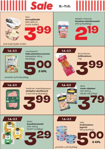 Sale tarjoukset  - 08.06.2023 - 11.06.2023.