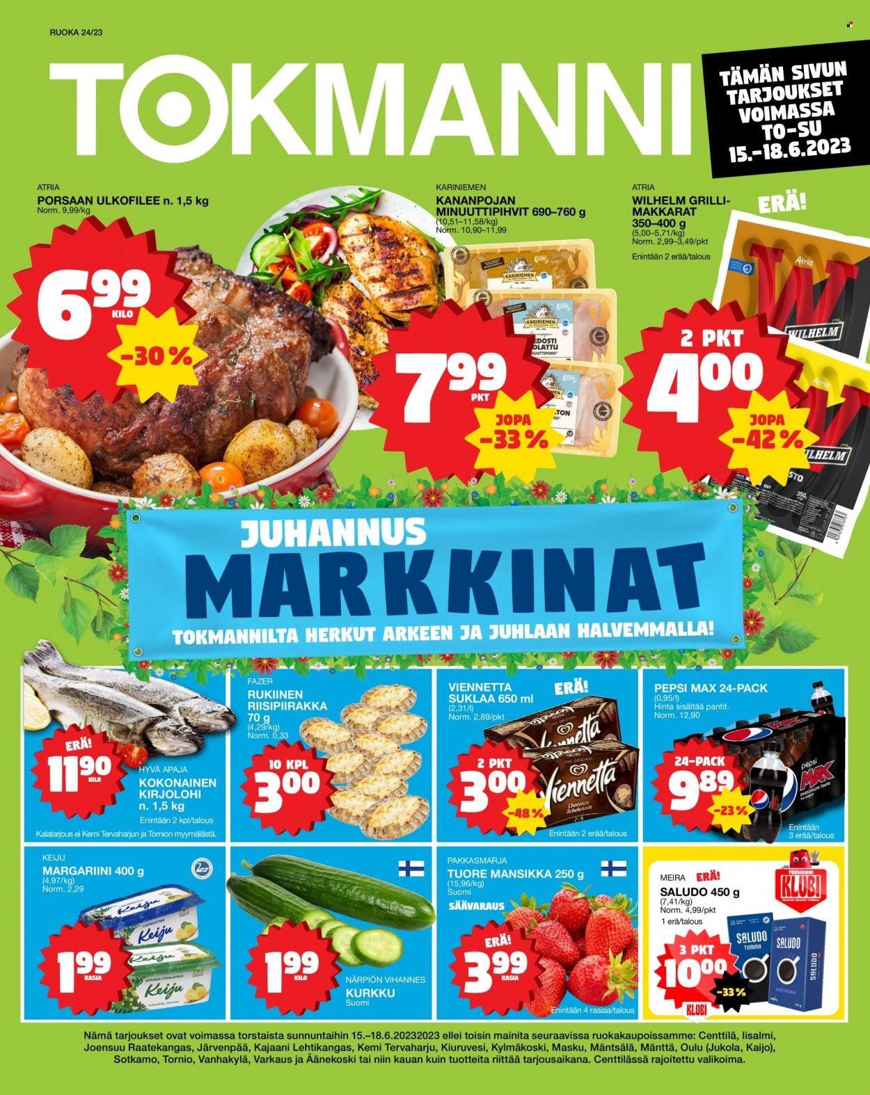 Tokmanni tarjoukset - 15.06.2023 - 18.06.2023. Sivu 1