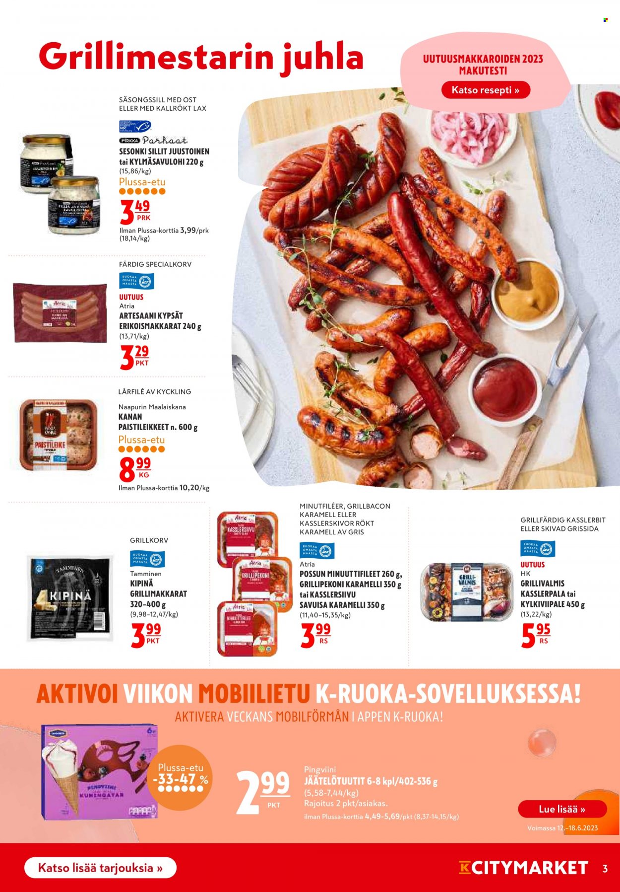 K-citymarket tarjoukset - 15.06.2023 - 20.06.2023. Sivu 3