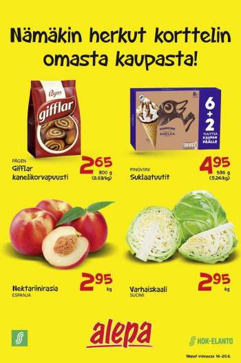 Alepa tarjoukset  - 14.06.2023 - 20.06.2023.