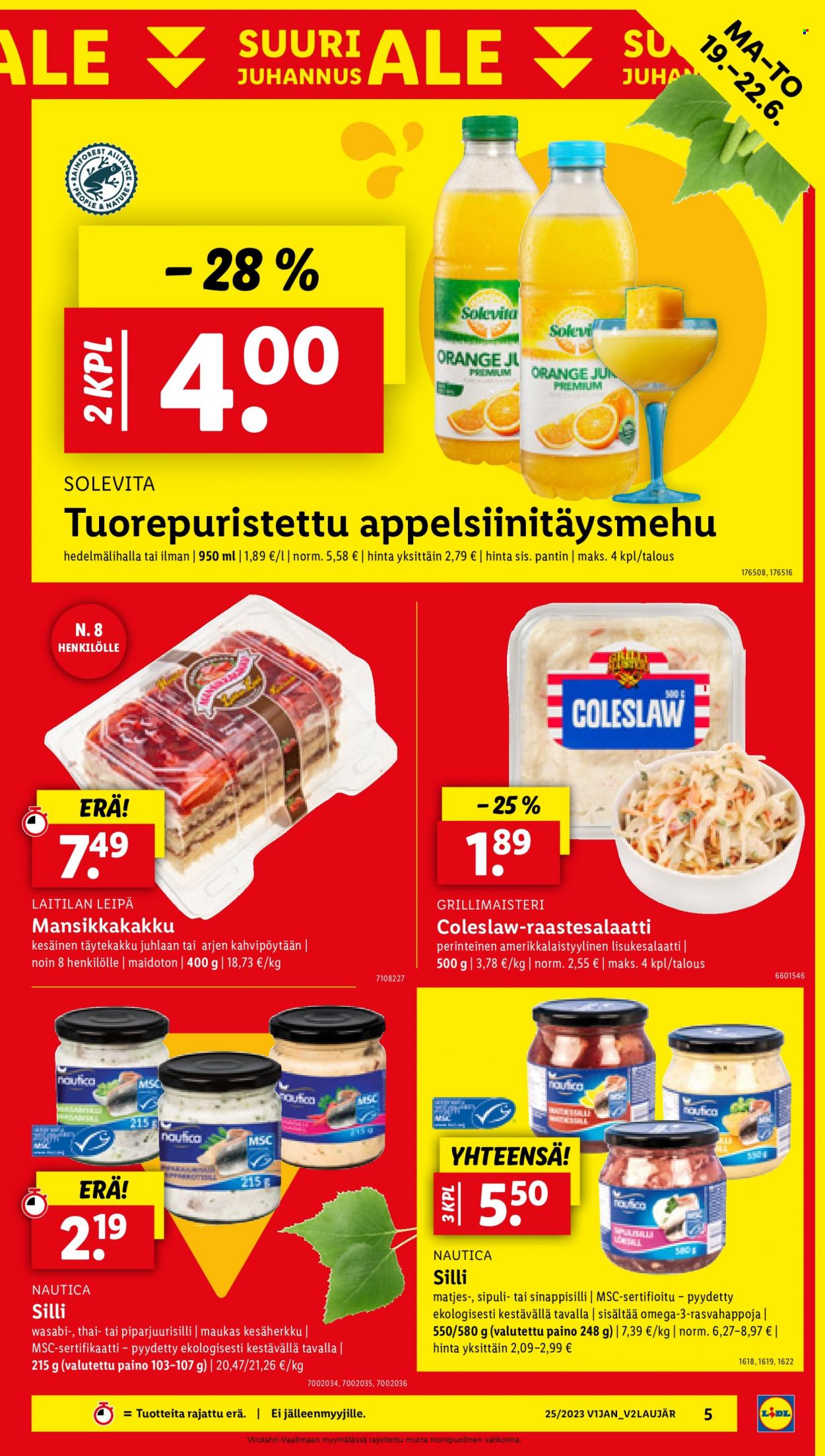 Lidl tarjoukset - 19.06.2023 - 25.06.2023. Sivu 7