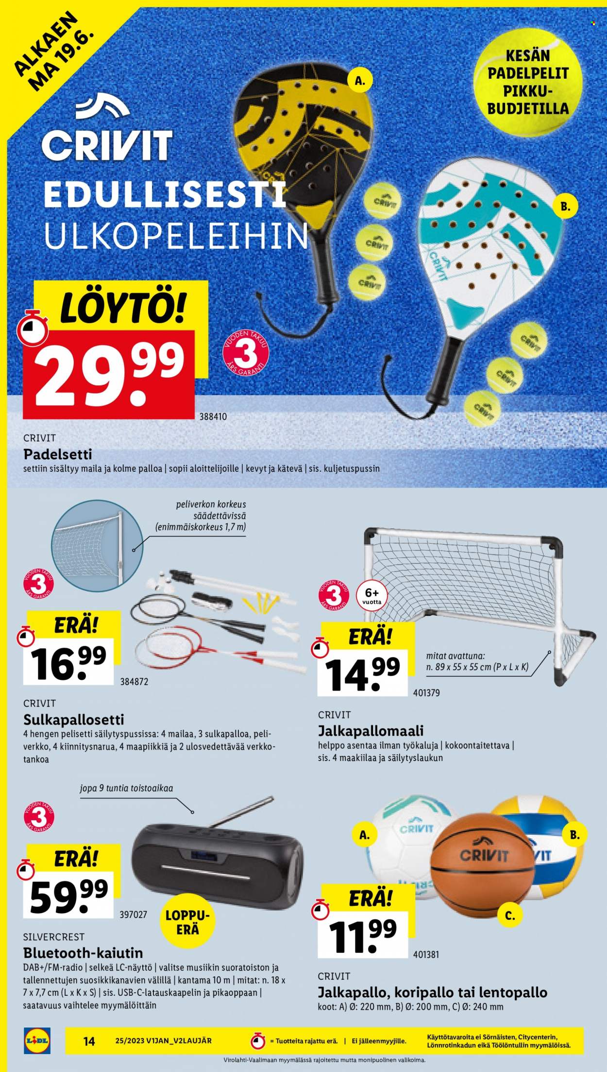 Lidl tarjoukset - 19.06.2023 - 25.06.2023. Sivu 18