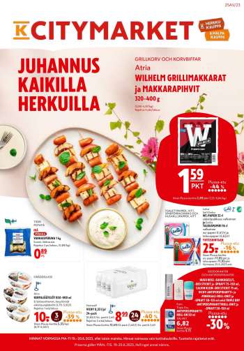 K-citymarket tarjoukset  - 19.06.2023 - 25.06.2023.