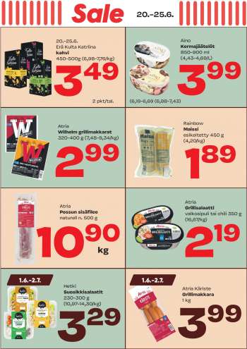 Sale tarjoukset  - 20.06.2023 - 25.06.2023.