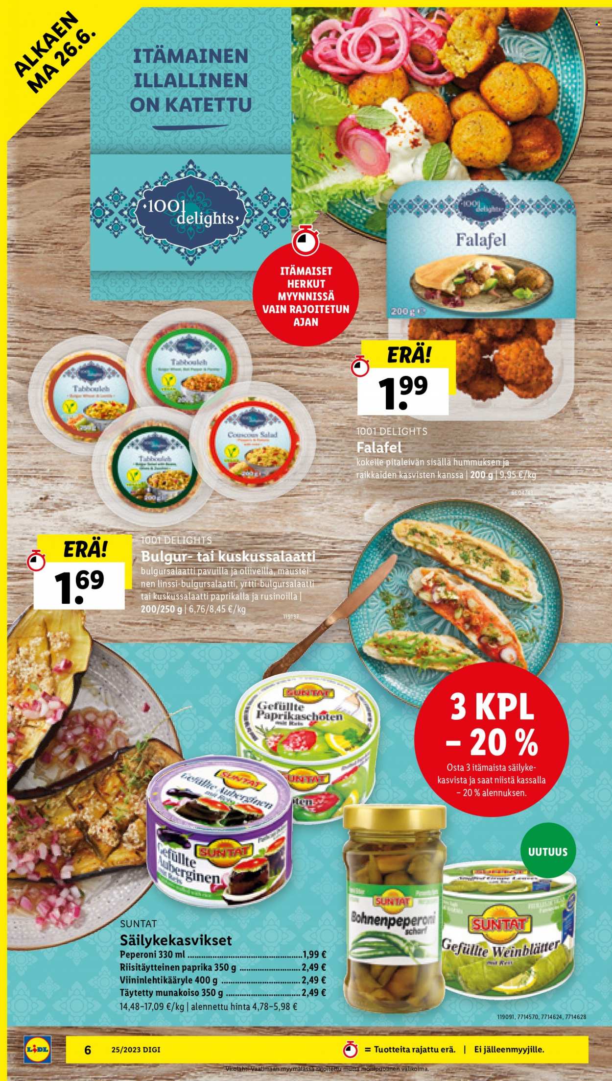 Lidl tarjoukset - 26.06.2023 - 28.06.2023. Sivu 6