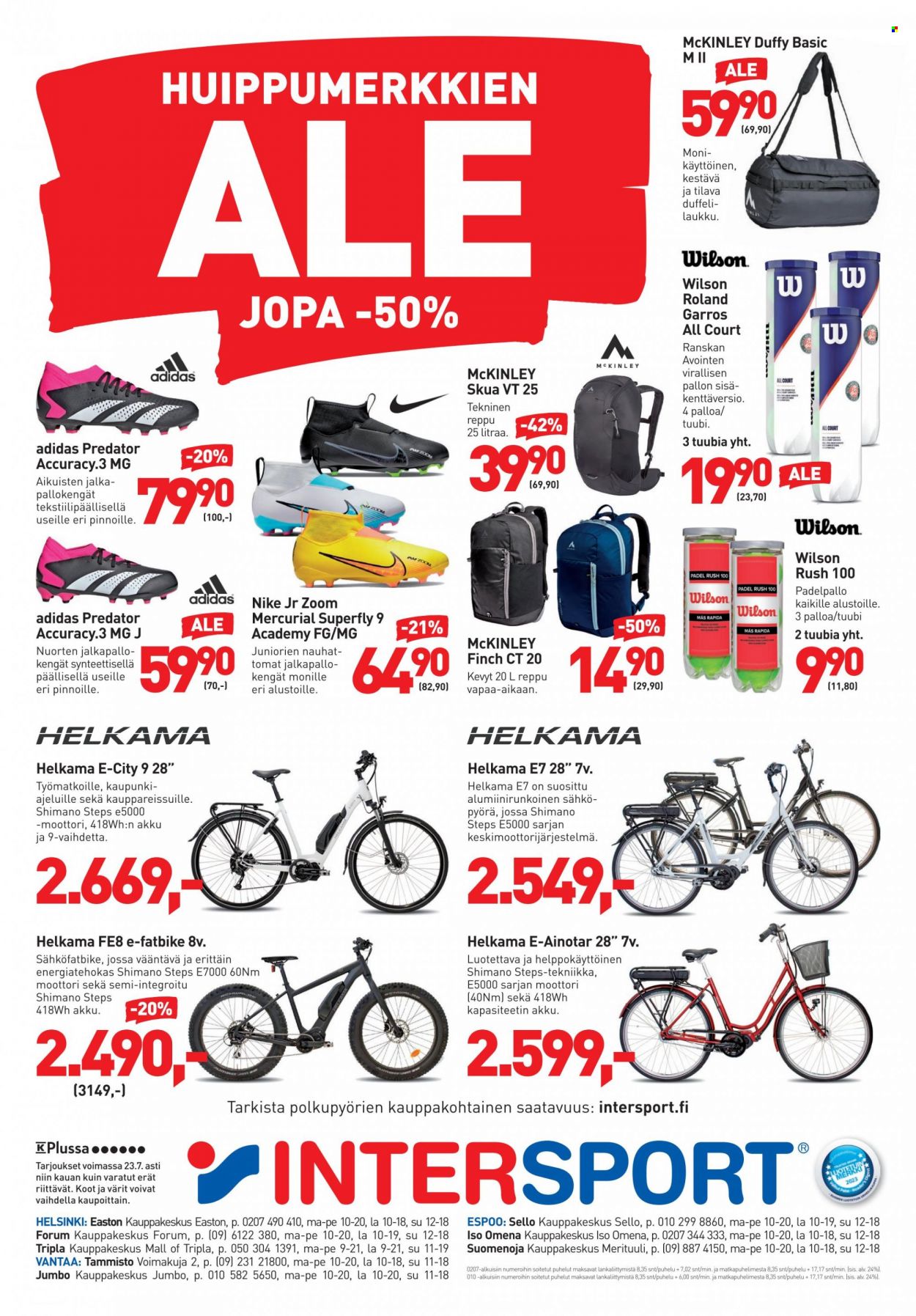 Intersport tarjoukset - 26.06.2023 - 23.07.2023. Sivu 4