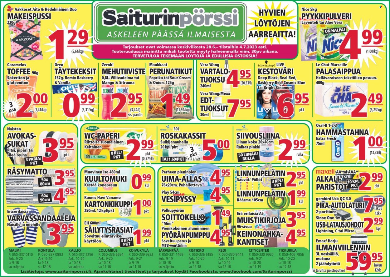 Saiturinpörssi tarjoukset - 28.06.2023 - 04.07.2023. Sivu 1