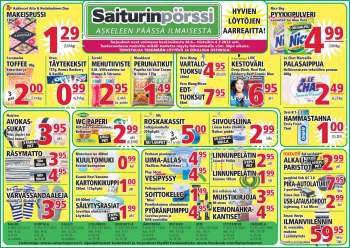 Saiturinpörssi tarjoukset  - 28.06.2023 - 04.07.2023.