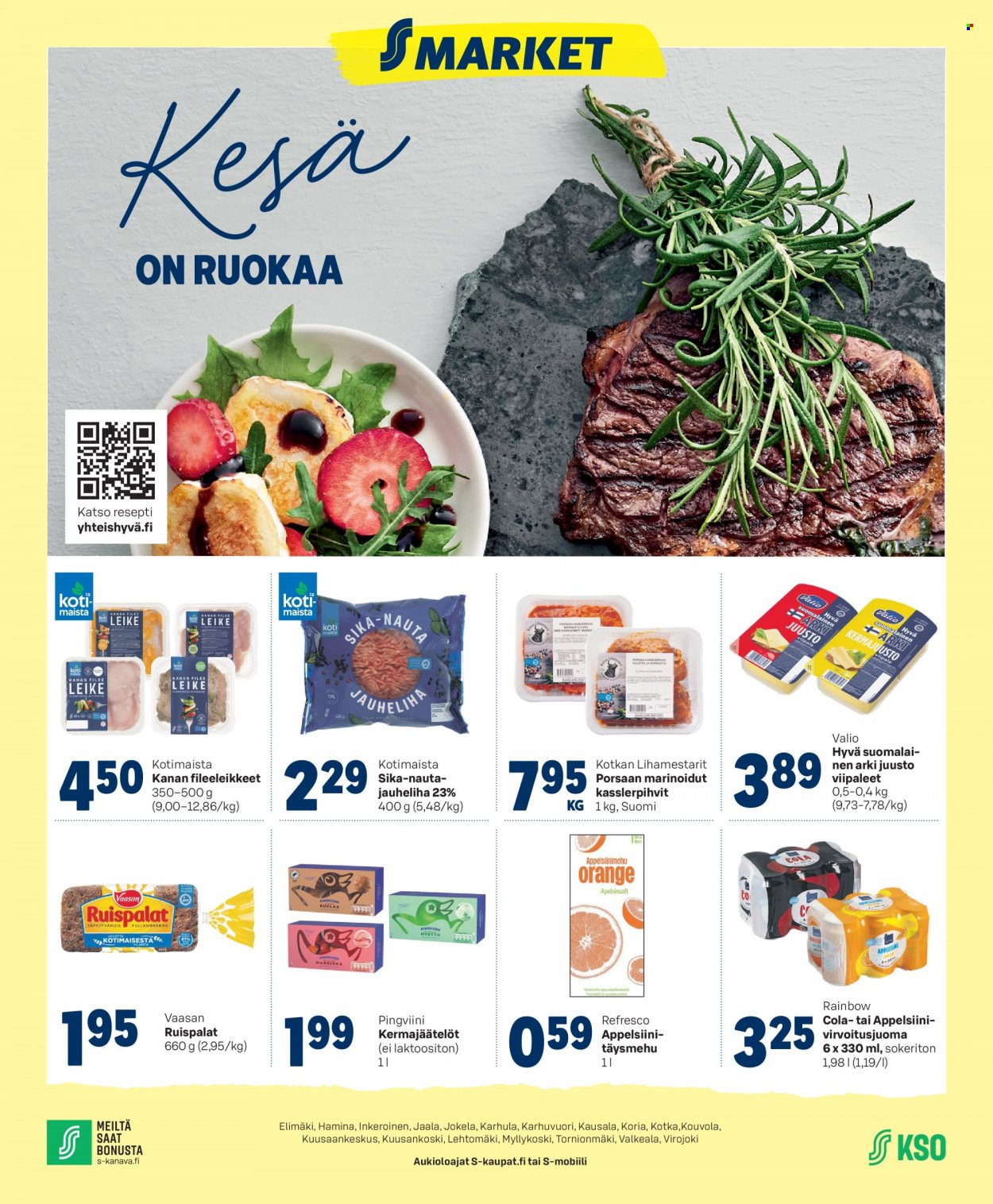 S-market tarjoukset - 28.06.2023 - 02.07.2023. Sivu 1