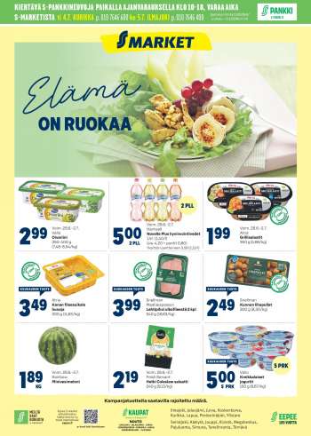 S-market tarjoukset  - 28.06.2023 - 02.07.2023.