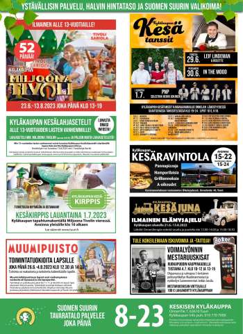 Tuuri tarjoukset  - 28.06.2023 - 04.07.2023.