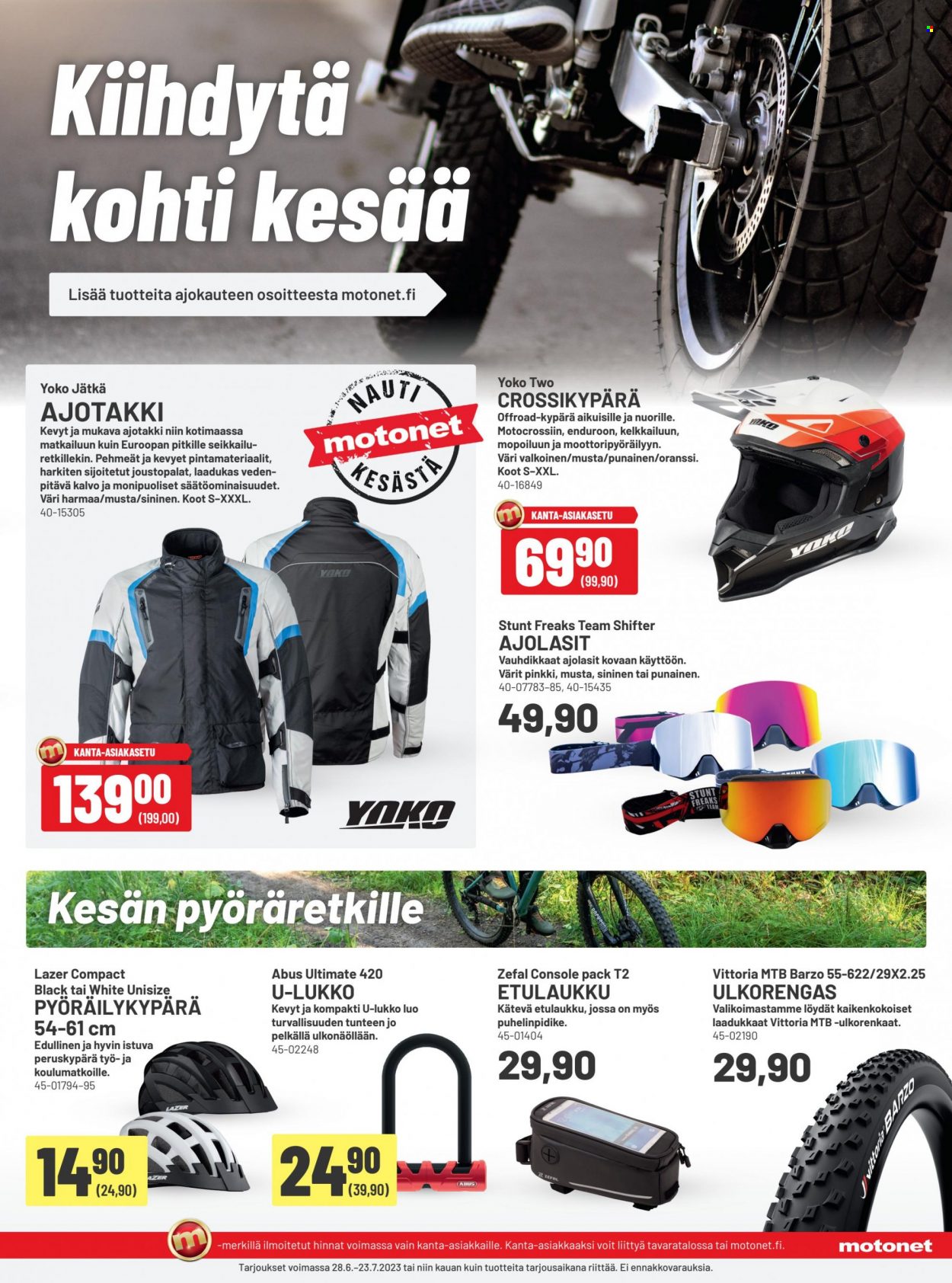 Motonet tarjoukset - 28.06.2023 - 23.07.2023. Sivu 3