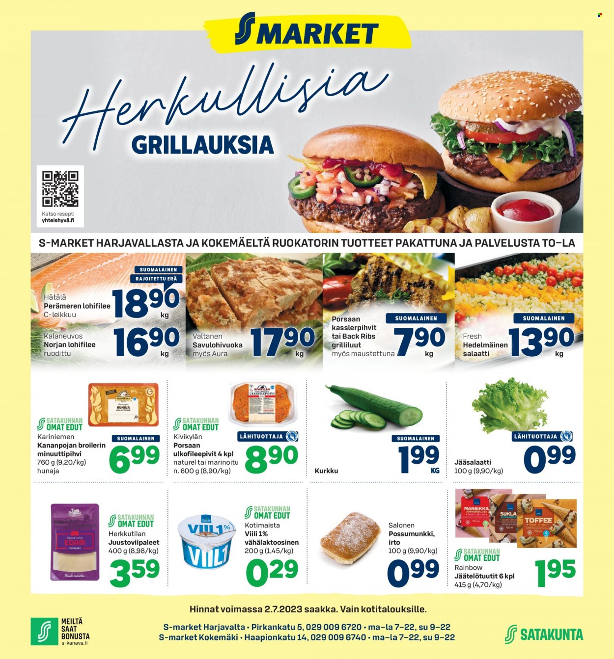 S-market tarjoukset - 29.06.2023 - 02.07.2023. Sivu 1