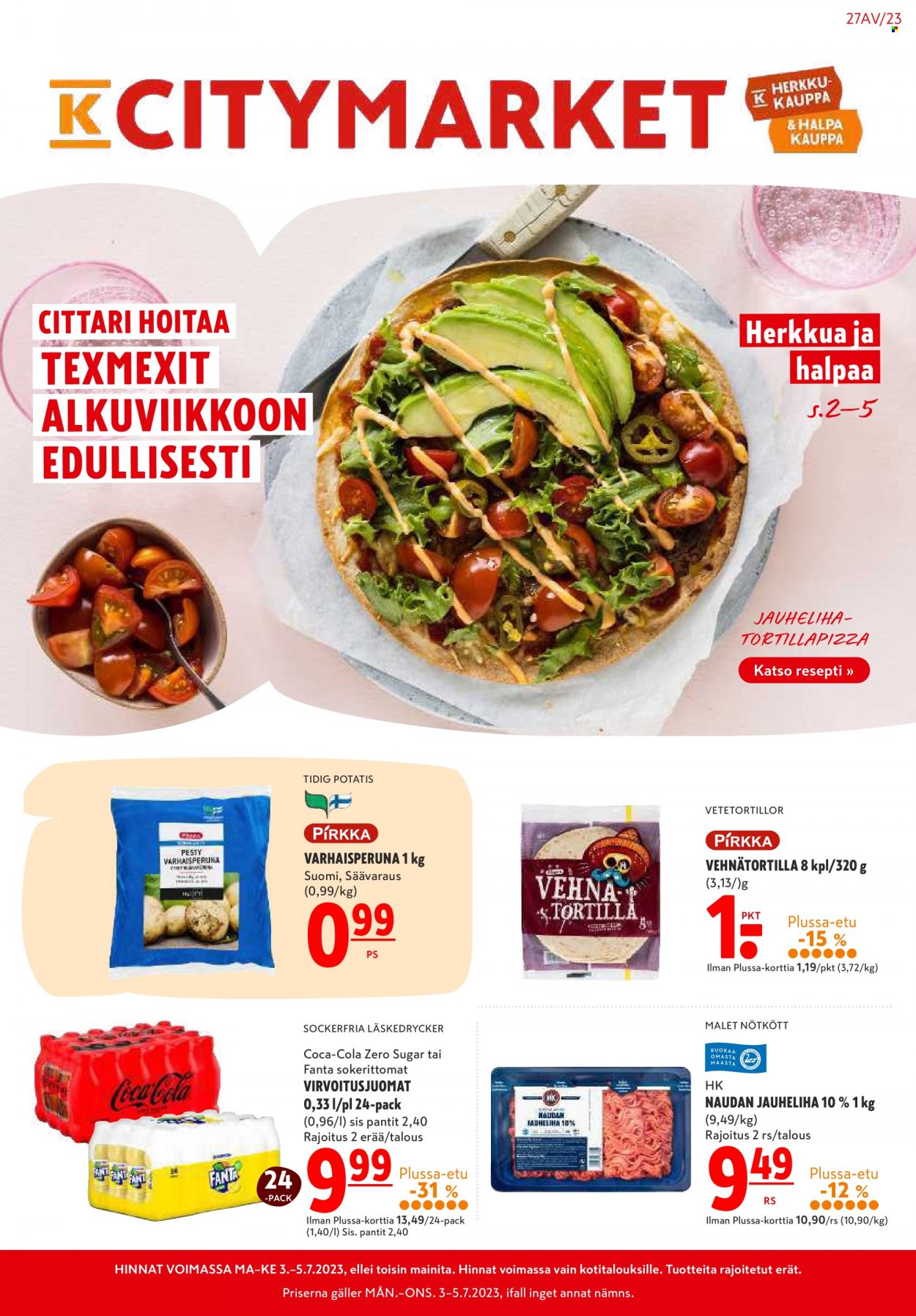 K-citymarket tarjoukset - 03.07.2023 - 09.07.2023. Sivu 1