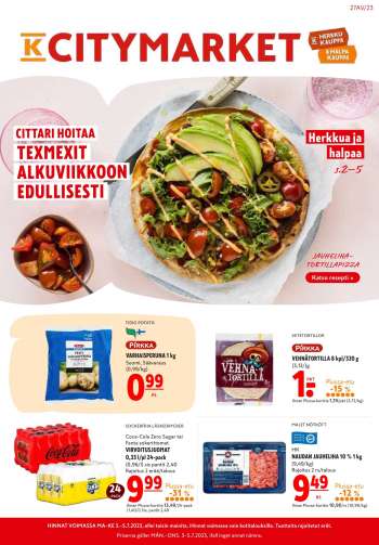 K-citymarket tarjoukset  - 03.07.2023 - 09.07.2023.
