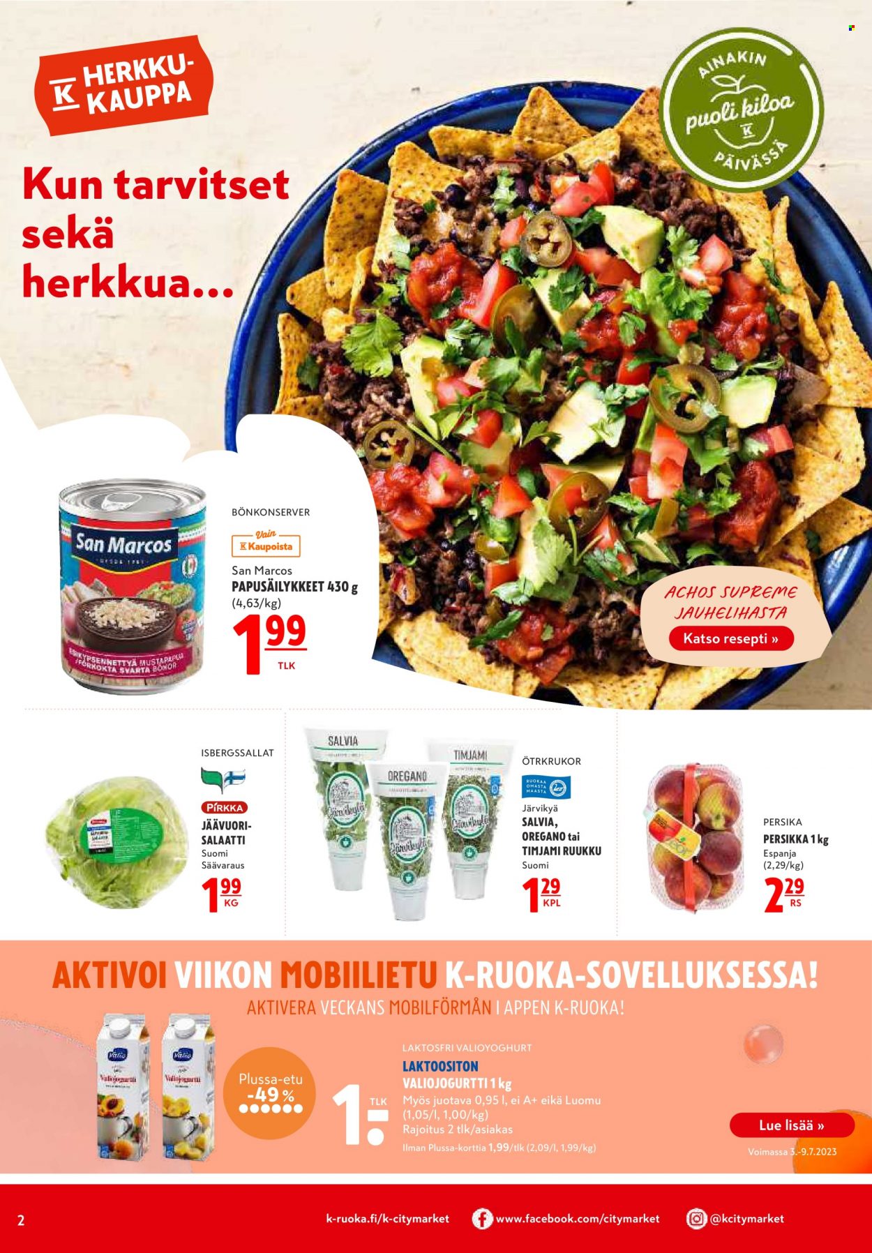 K-citymarket tarjoukset - 03.07.2023 - 09.07.2023. Sivu 2