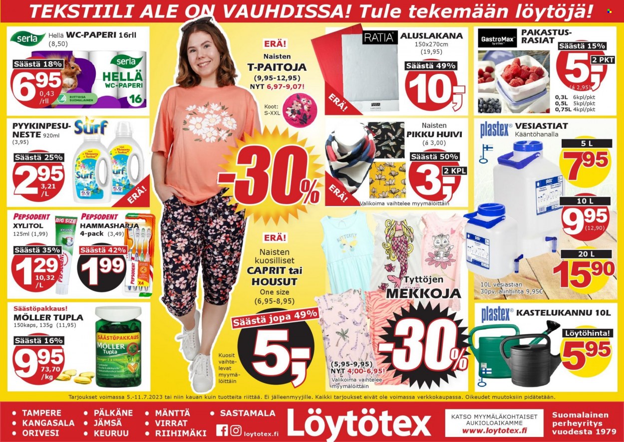 Löytötex tarjoukset - 05.07.2023 - 11.07.2023. Sivu 1