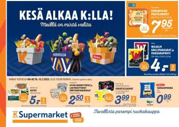 K-Supermarket tarjoukset  - 10.07.2023 - 12.07.2023.